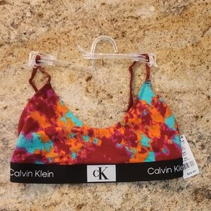 Calvin Klein Tie-Dye Wireless Bra - NWT Multicolored.